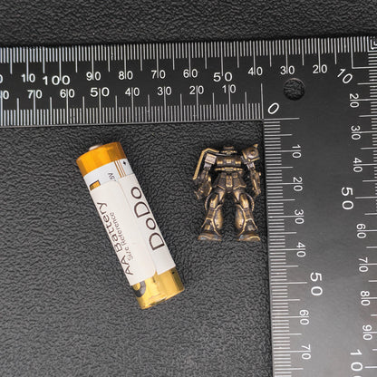 Brass Heavy Armoured Legionnaire Miniature — Sci-Fi Soldier Micro World Figure