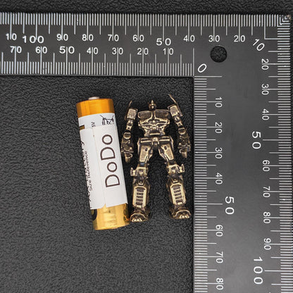 Brass Autobot Commander Figurine — Transformers-Inspired Sci-Fi Robot Desk Sculpture