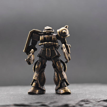 Brass Heavy Armoured Legionnaire Miniature — Sci-Fi Soldier Micro World Figure