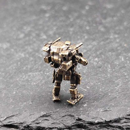 Brass Apocalypse Mecha Miniature – Original Sci-Fi Diorama Collectible Figure