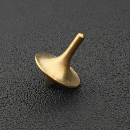 Solid Brass Gyroscope — Desk Fidget Spinner Collectible