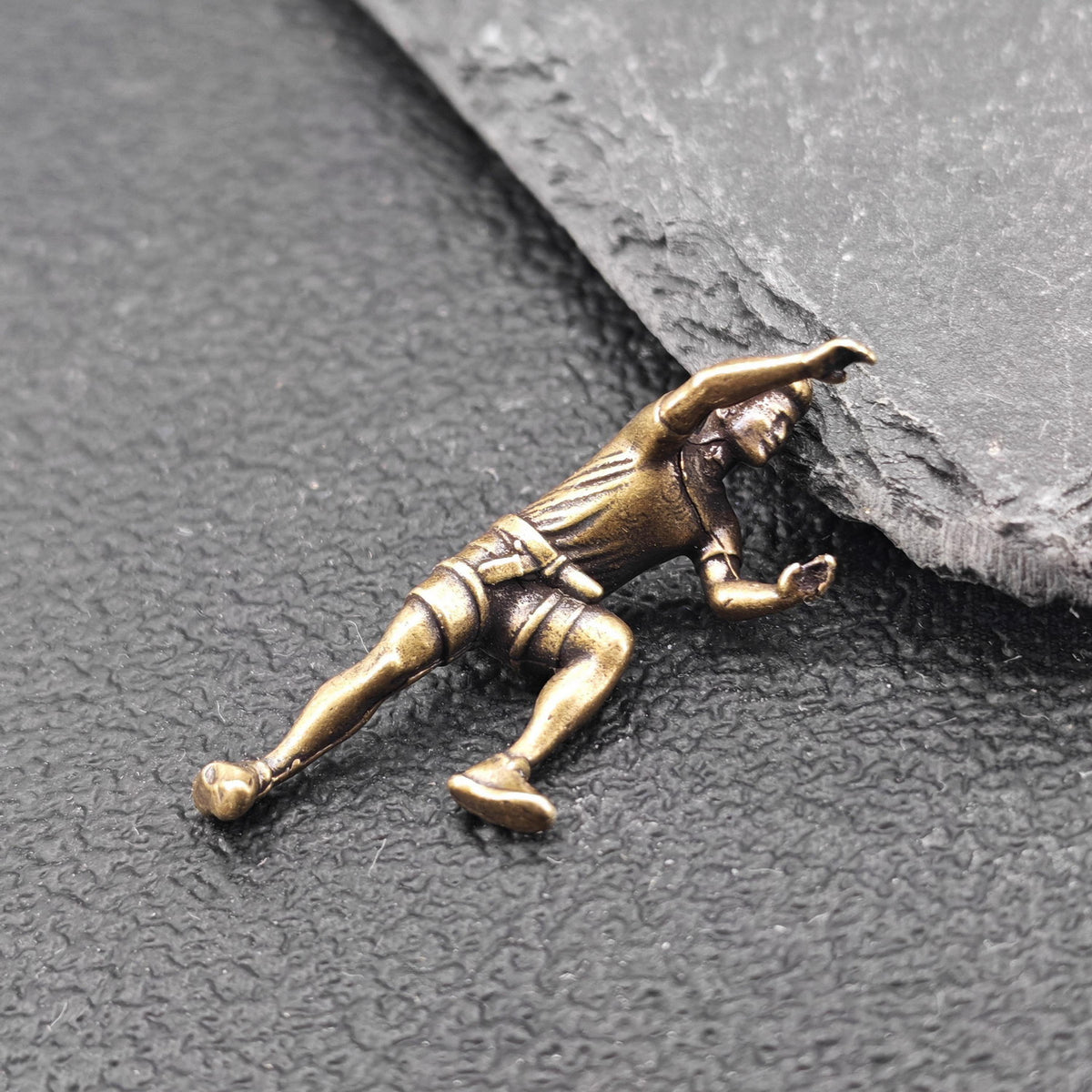 Brass Miniature Climber Figure – Micro World Diorama & Terrarium Accessory