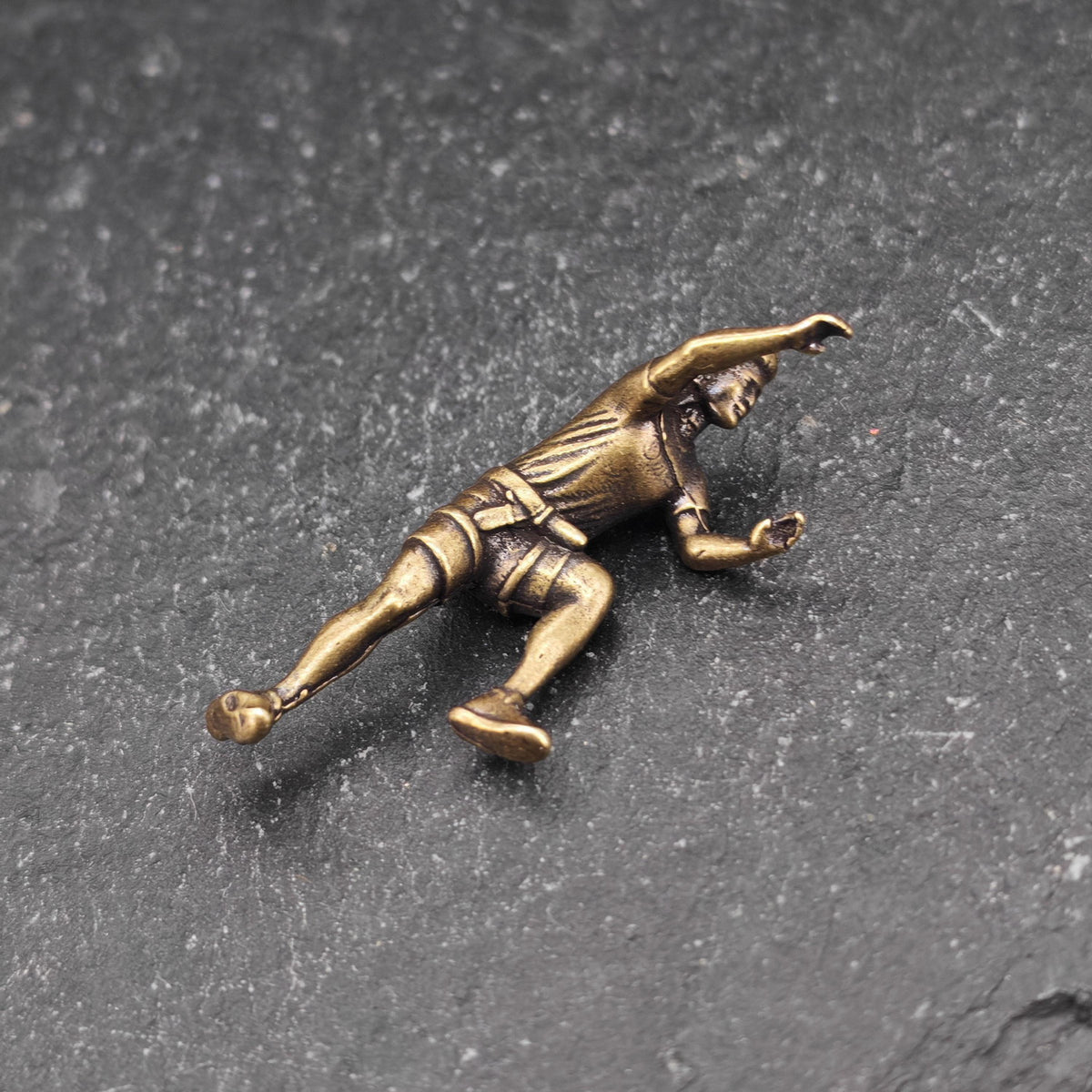 Brass Miniature Climber Figure – Micro World Diorama & Terrarium Accessory