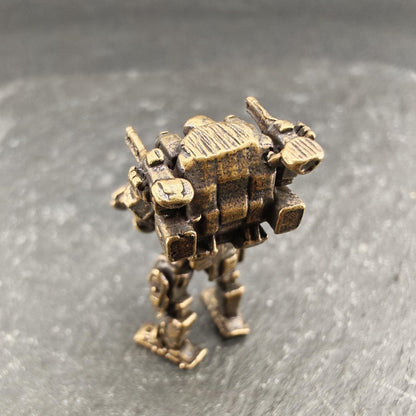 Brass Apocalypse Mecha Miniature – Original Sci-Fi Diorama Collectible Figure