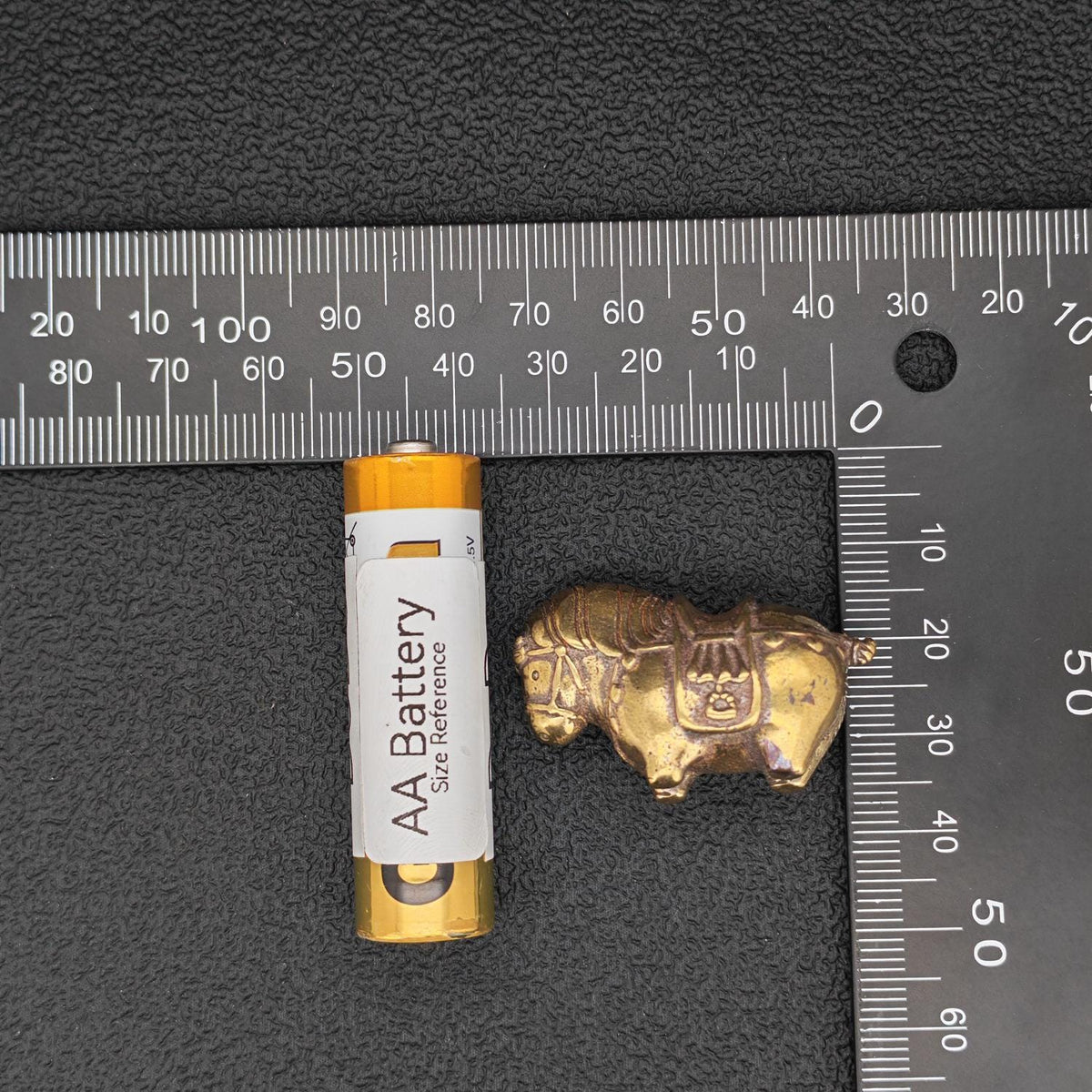 Miniature Brass Fat Horse Figurine — Handcrafted Collectible Statue